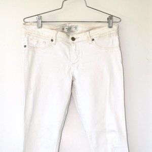 White Abercrombie & Fitch Skinny Jeans